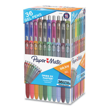 Paper Mate® Inkjoy Gel Pen, Retractable, Medium 0.7 Mm, Assorted Ink And Barrel Colors, 36-pack freeshipping - TVN Wholesale